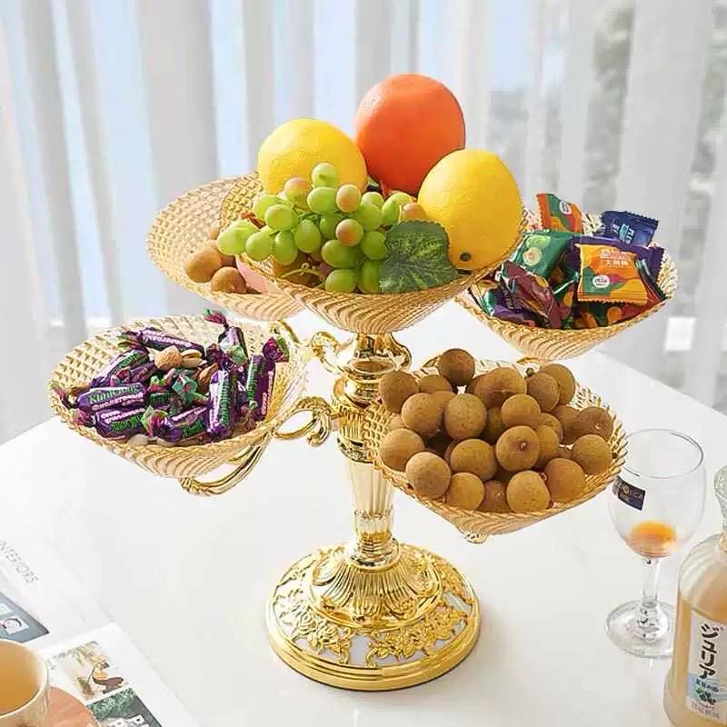 Vintage Style Luxury Rotating Fruit Tray, Rotating Snack Serving Tray, Snack Dried Fruit Plate, Fruit Tray Serving Tray With Stand Vintage Style Luxury Rotating Fruit Tray, Rotating Snack Serving Tray, Snack Dried Fruit Plate, Fruit Tray Serving Tray With Stand